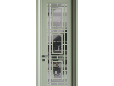 Modern entrance door 11 3D Model