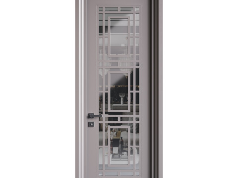 Modern entrance door 11 3D मॉडल