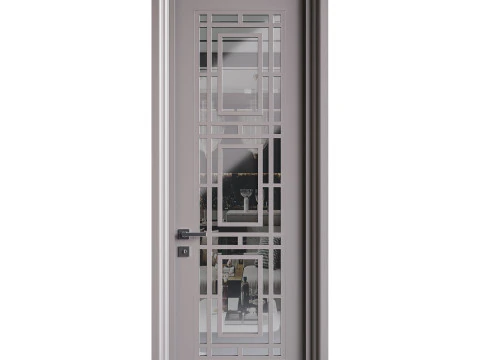 Modern entrance door 11 3D Model