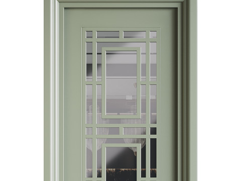 Modern entrance door 11 3D मॉडल