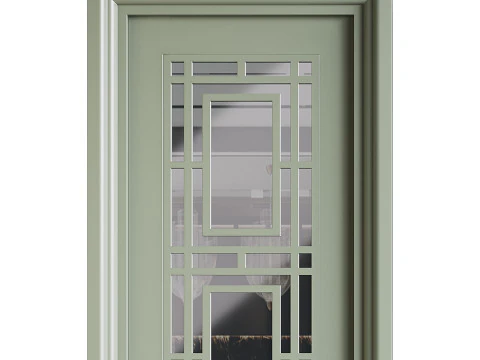 Modern entrance door 11 3D Model