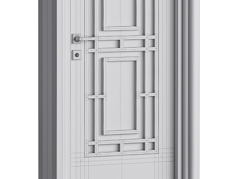 Modern entrance door 11 3D मॉडल