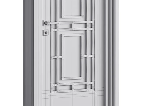 Modern entrance door 11 3D Model