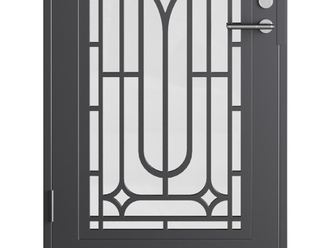 Modern entrance door 12 3D 모델