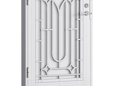 Modern entrance door 12 3D 모델