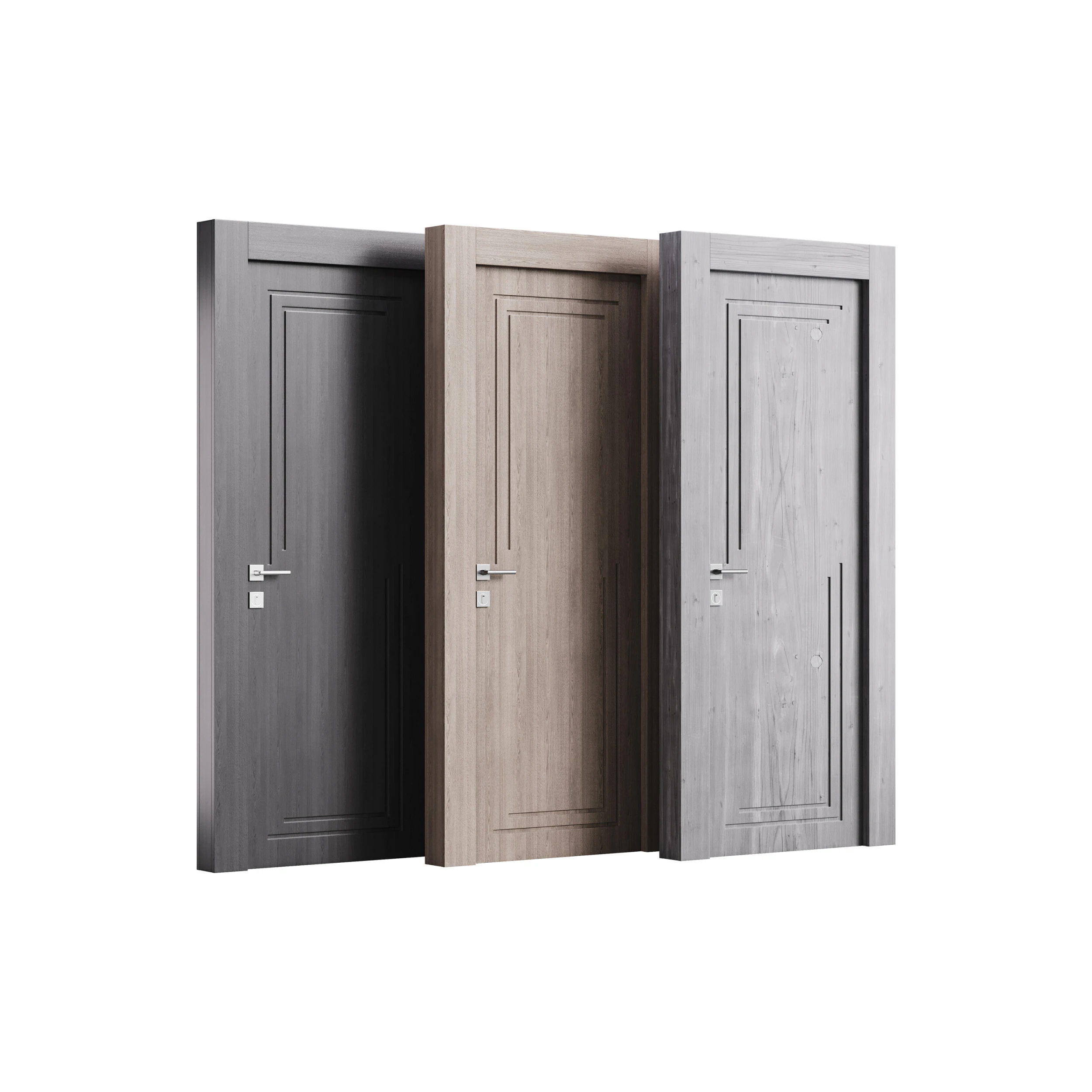 Modern entrance door 14 3D Model .c4d .max .obj .3ds .fbx .stl .blend 