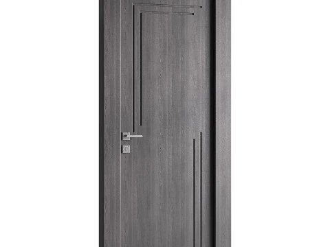Modern entrance door 14 3D Model