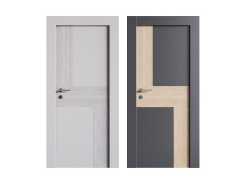 Modern entrance door 015 3D 模型
