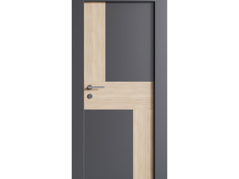 Modern entrance door 015 Modelo 3D