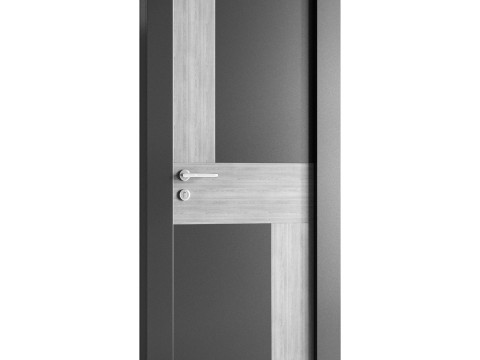 Modern entrance door 015 Modelo 3D