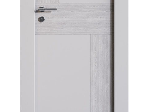 Modern entrance door 015 Modelo 3D