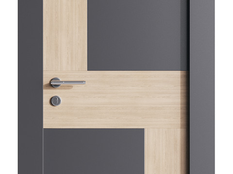 Modern entrance door 015 Modelo 3D