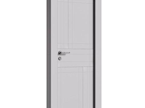 Modern entrance door 015 Modelo 3D