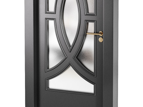 Modern entrance door 17 3D 模型