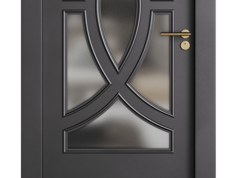 Modern entrance door 17 3D 模型