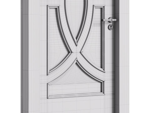 Modern entrance door 17 3D 模型