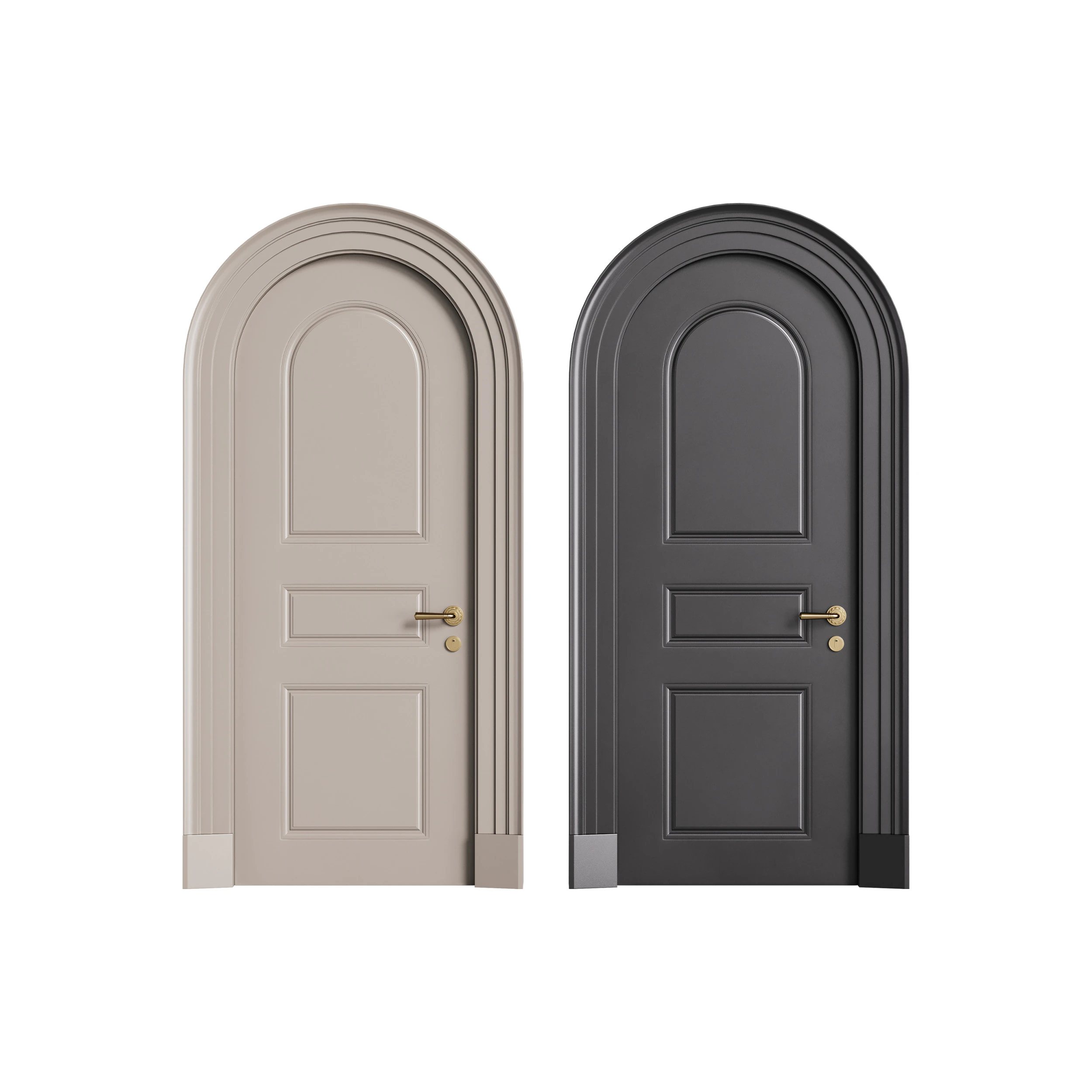 Modern entrance door 18 3D Model .c4d .max .obj .3ds .fbx .stl .blend 