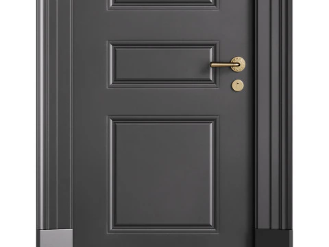 Modern entrance door 18 3D Model