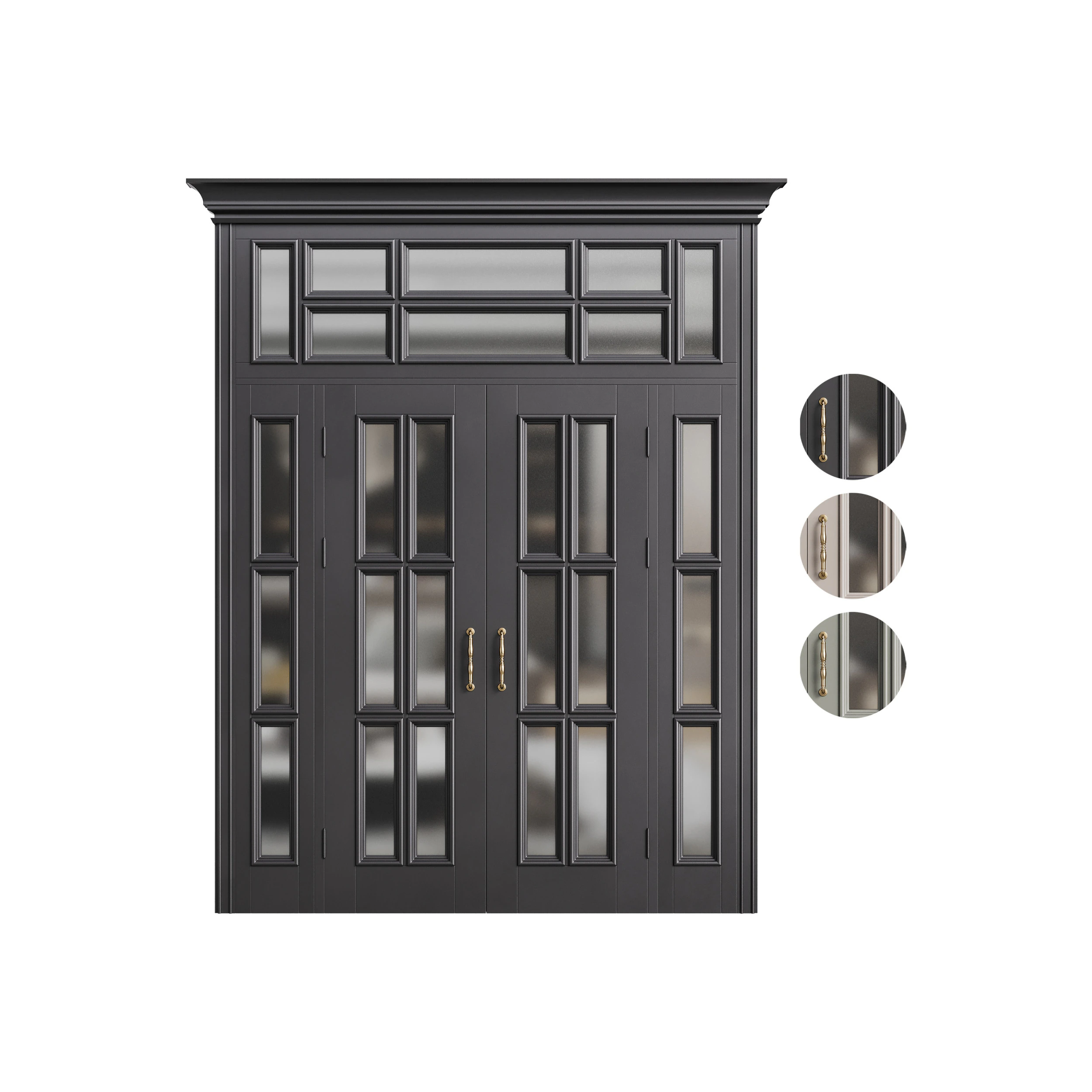 Modern entrance door 19 3D Model .c4d .max .obj .3ds .fbx .stl .blend