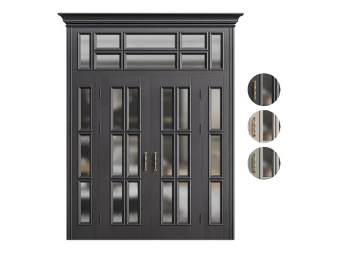 Porta d'ingresso moderna 19 Modello 3D