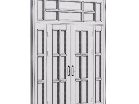 Modern entrance door 19 3D Model