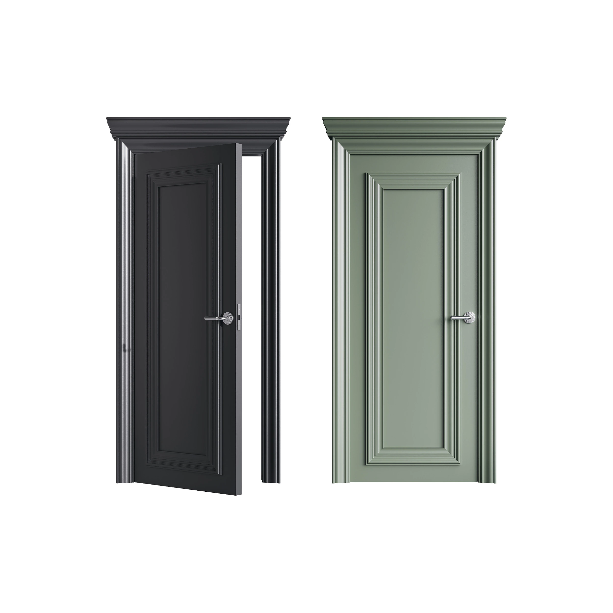 Modern entrance door 20 3D Model .c4d .max .obj .3ds .fbx .stl .blend 