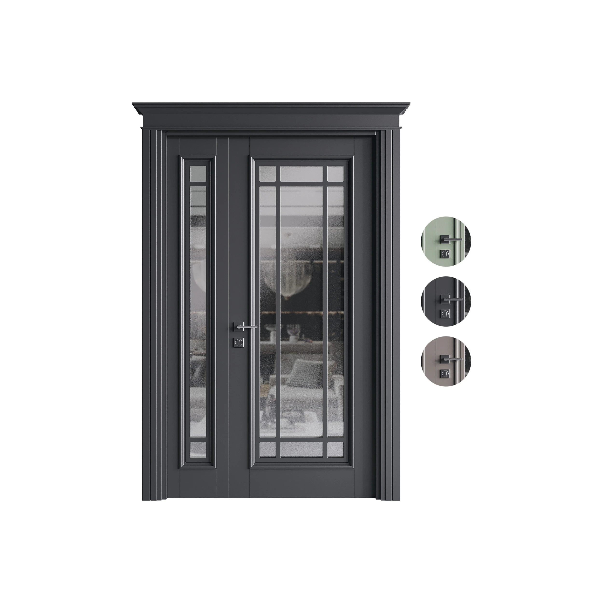 Modern entrance door 21 3D Model .c4d .max .obj .3ds .fbx .stl .blend 