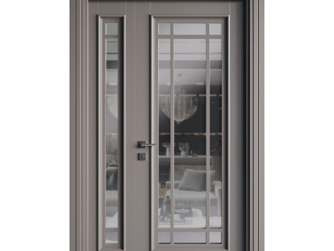 Modern entrance door 21 3D Model