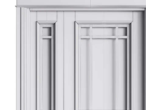 Modern entrance door 21 3D Model
