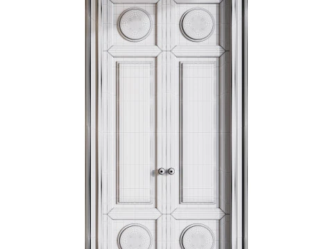 Modern entrance door 22 3D Model
