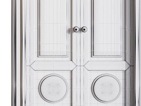 Modern entrance door 22 3D Model