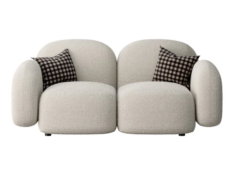 Modern Loveseat sofa 3D Model