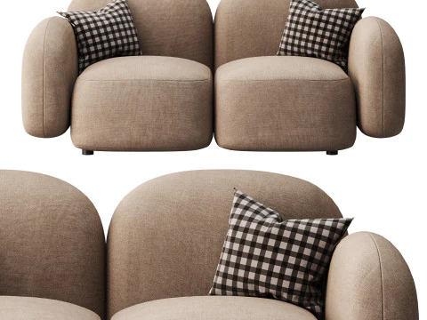 Modern Loveseat sofa 3D Model