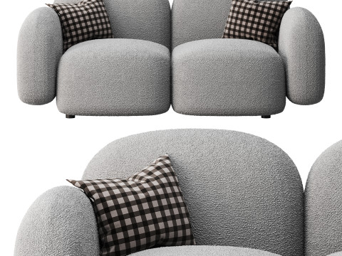 Modern Loveseat sofa 3D Model