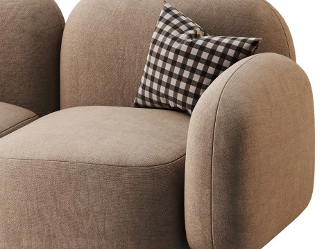 Modern Loveseat sofa 3D Model