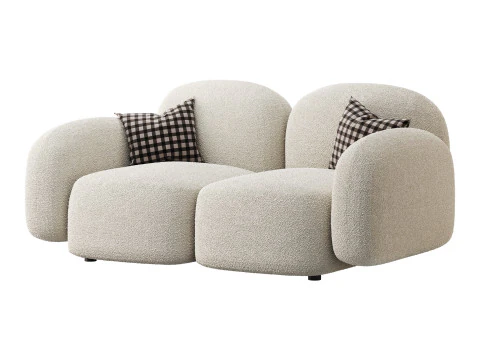 Modern Loveseat sofa 3D Model