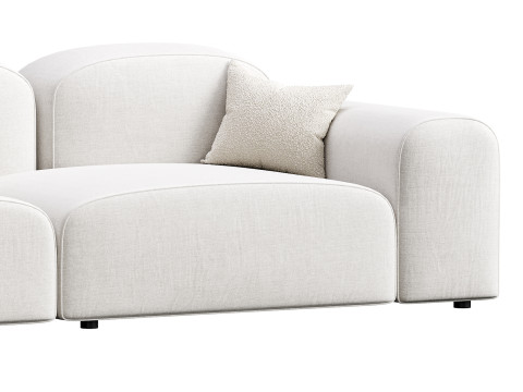 Modern Solid Sofa 3D Model