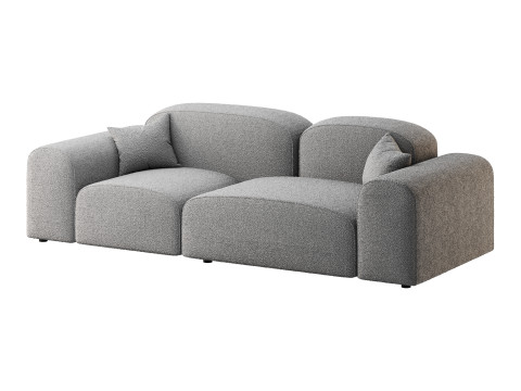 Modern Solid Sofa 3D Model