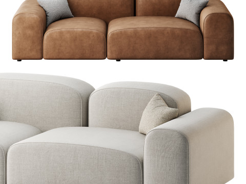 Modern Solid Sofa 3D Model