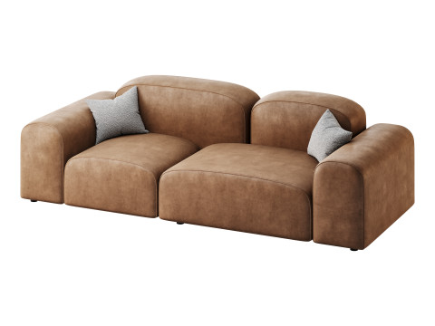 Modern Solid Sofa 3D Model