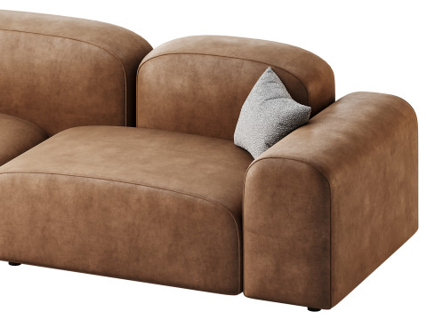 Modern Solid Sofa 3D Model