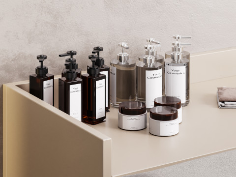 Modern spa and accessories 3D Model
