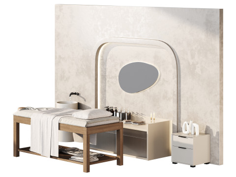 Modern spa and accessories 3D Model