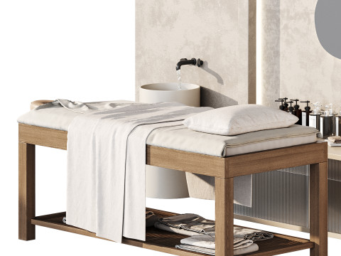 Modern spa and accessories 3D Model