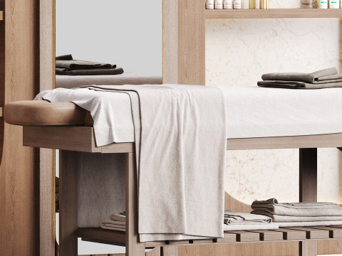 Modern spa and accessories 01 3D Model