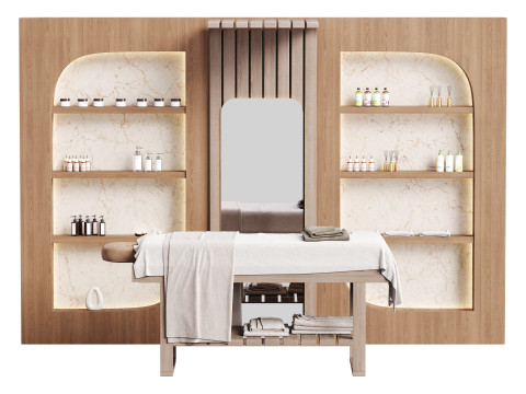 Modern spa and accessories 01 3D Model