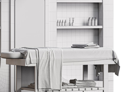 Modern spa and accessories 01 3D Model