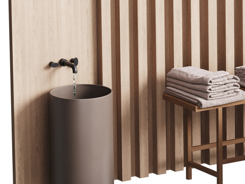 Modern spa and accessories 02 3Dモデル
