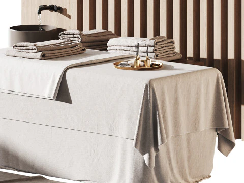 Modern spa and accessories 02 3D Model