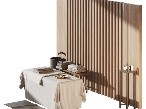 Modern spa and accessories 02 3D Model